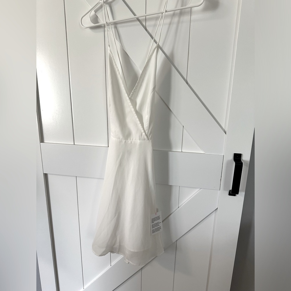 ASOS White corset back dress